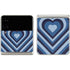 Blue Heart Pattern Galaxy Z Flip3 5G Skin